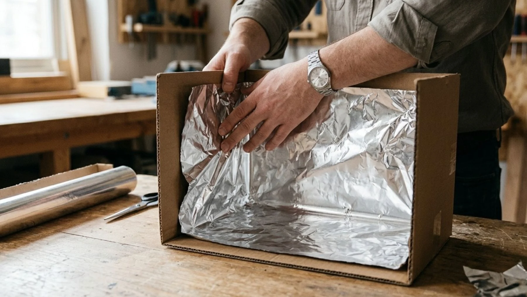 How Cardboard and Aluminum Foil Can Hit 300°F to Cook Food Without